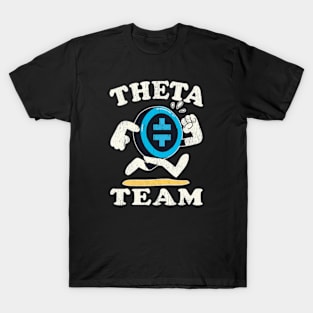 Theta Crypto Team Funny Cartoon Gift Ideas T-Shirt